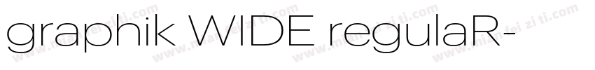 graphik WIDE regulaR字体转换